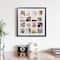 16 Opening 4" x 4" Black Collage Frame with Mat by Studio Décor®
